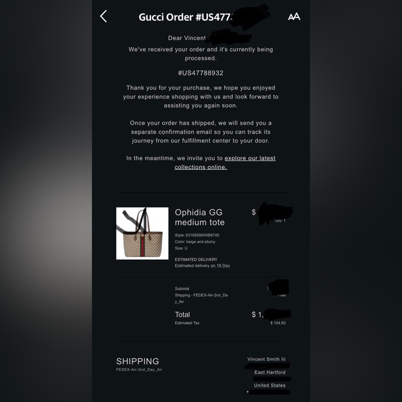 Gucci Ophelia Large Purse and clutch wallet combination 100% Authentic! - Picture 15 of 16